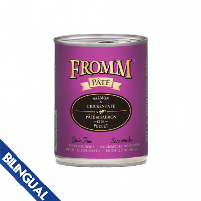 FROMM SALMON & CHICKEN PT WET DOG FOOD 12.2 OZ
