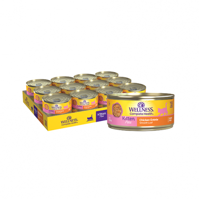 Wellness Complete Health Grain Free Kitten Chicken Pate Wet Kitten Food
5.5 oz