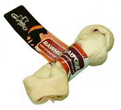 Gabo White Knotted Rawhide Bone 4-5"