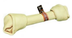 Gabo White Knotted Rawhide 10-11"