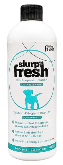 Slurp N Fresh Water Bowl Additives Gentle Puppy Dog 400ml