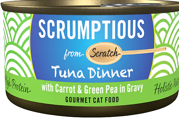 SCRUMPTIOUS FROM SCRATCH Red Meat Tuna with Carrots & Peas Cat food