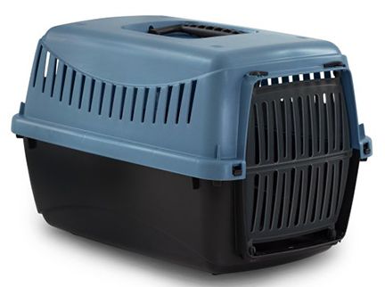 Bergamo Gipsy Eco XSmall Plastic Door Pet Carrier Laguna Blue Dog 39x26x25cm
