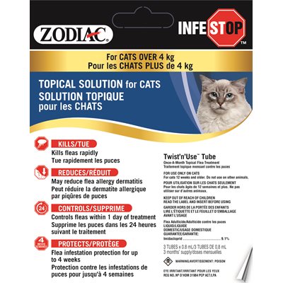 Zodiac Infestop Topical Flea Adulticide For Cats Over 4Kg