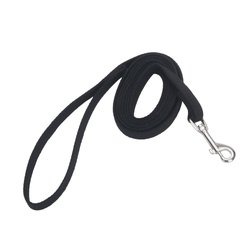 Train Right! Cotton Web Dog Training Leash - 5/8In X 10Ft Black