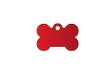 Pet Tag - Bone Small Red