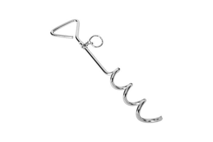 Bud-Z Metal Spiral Stake Dog 16in 1pc