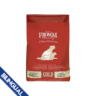 FROMM GOLD LARGE BREED WEIGHT MANAGEMENT DRY DOG FOOD 30 LB/13.6 KG