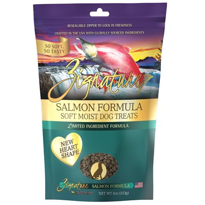 Zignature Salmon Soft Moist Treats for Dogs 4 oz