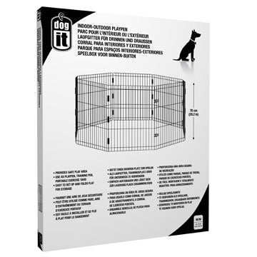 Dogit Indoor/Outdoor Dog Playpen, Medium 60X76Cm (23.6X29.2")