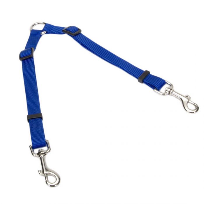 Coastal 2 Dog Adjustable Nylon Coupler 3/4In X 24In-36In Blue