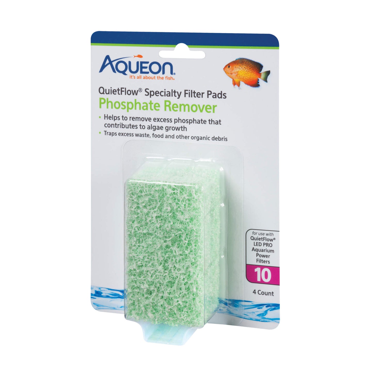 Aqueon Specialty Filter Replacement Pads Phosphate Remover (4 Pack)