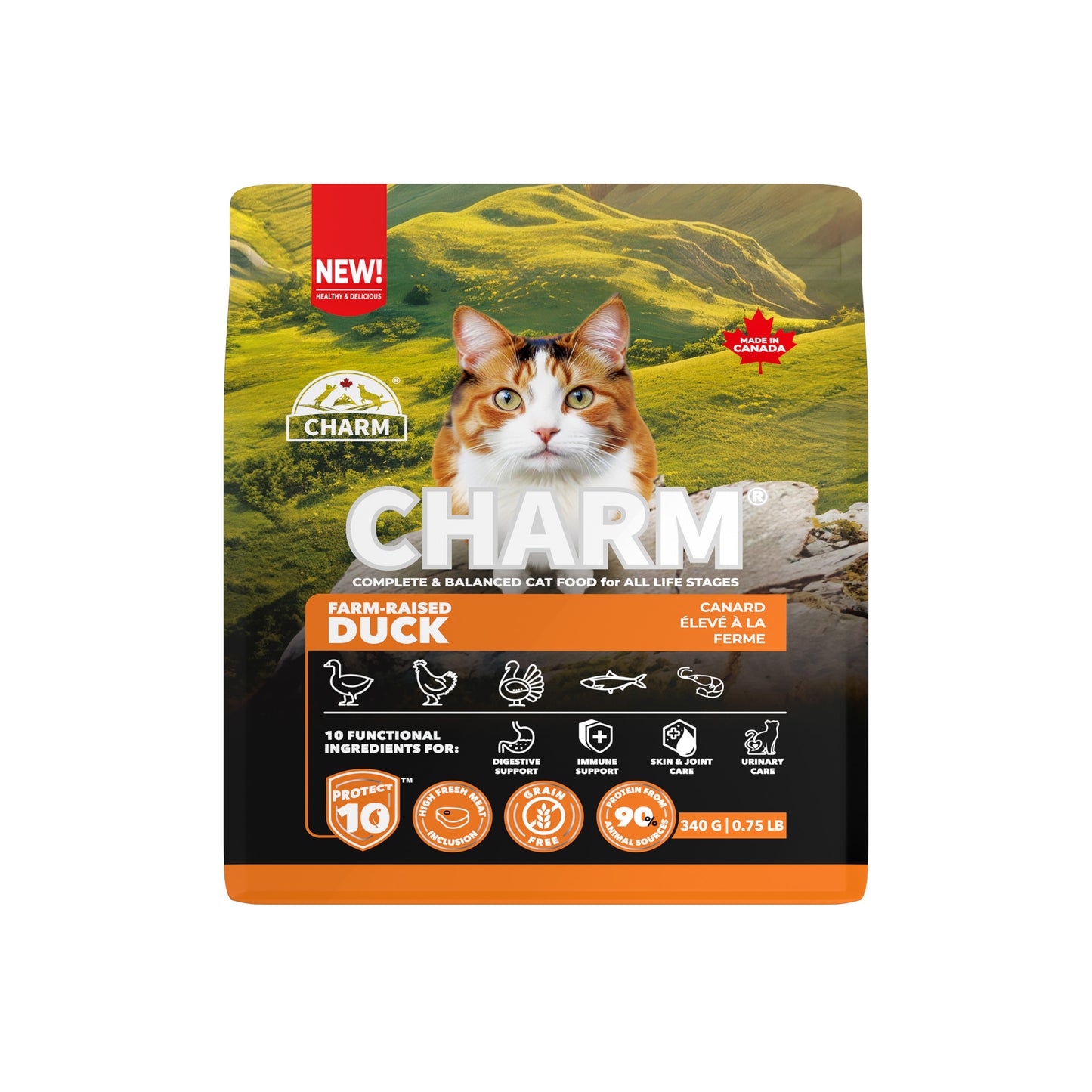 CHARM Farm-Raised Duck CAT 340G