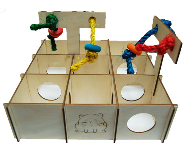 Zoo-Max 2T-Labyrinth 10" X 10" X3"H (10PCS)