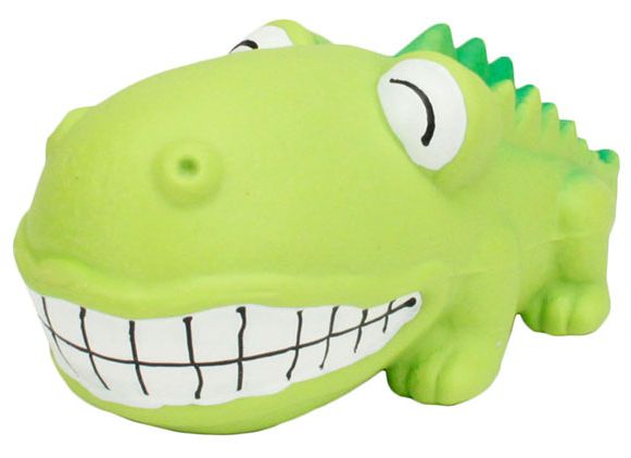 RASCALS Latex Grunting Big Head Alligator DOG 7in 1pc
