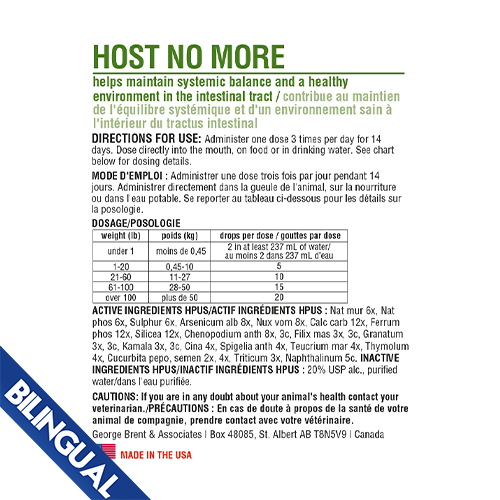 Homeopet Host No More 15ml