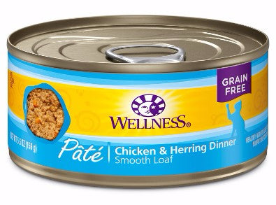 Wellness Complete Health Pt Chicken & Herring Dinner Wet Cat Food, 5.5Oz