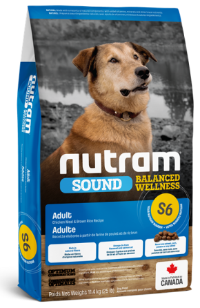 Nutram Dog Sound Balanced Wellness S6 Adult Dog 11.4Kg