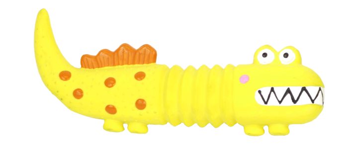 Bud'Z Latex Lizard Yellow Dog 21cm