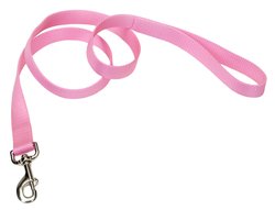 Coastal Single Ply Nylon Leash Bright Pink Dog 1in x 6ft