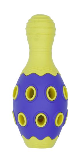 Bud'Z Rubber Astro Bowling Pin Yellow Dog 6in 1pc