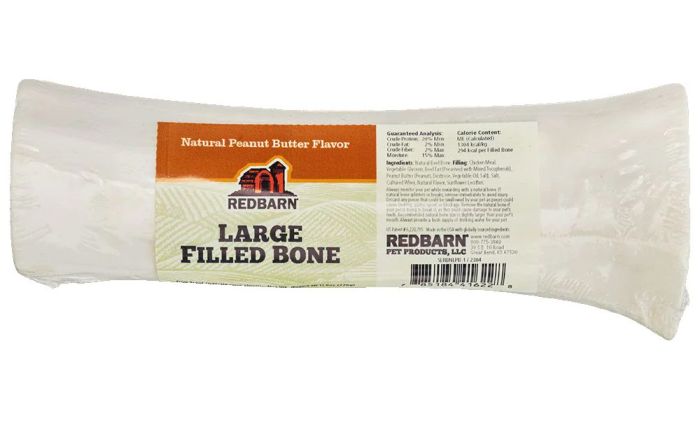 Redbarn Filled Bone Peanut Butter Flavour Large Dog 8oz 1pc