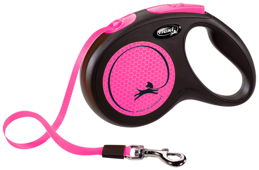 Flexi Neon Lead Tape Pink Medium 5m/16ft