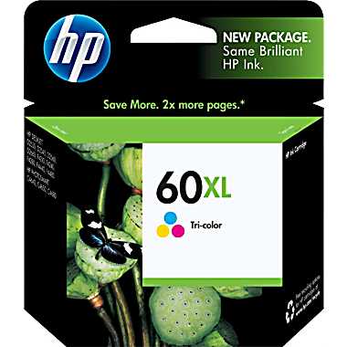 INKJET CARTRIDGE-HP #60XL COLOUR HIGH YIELD