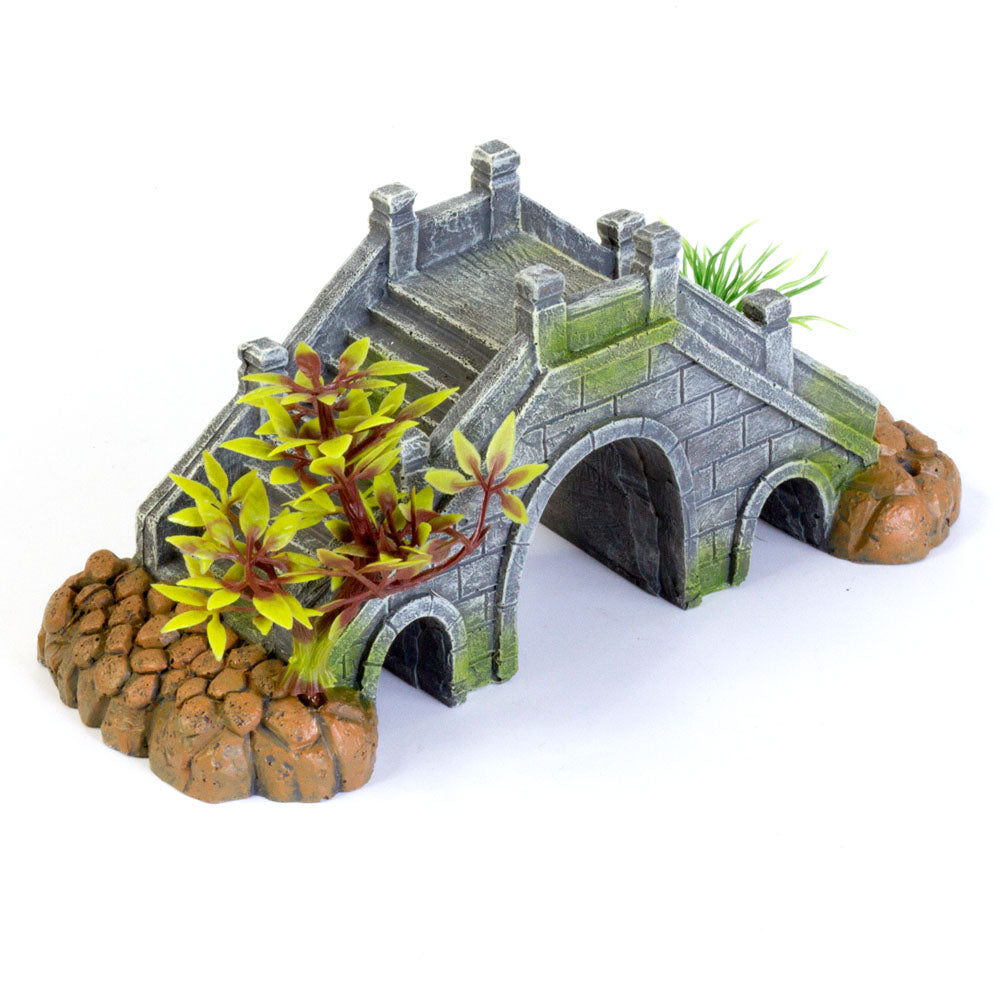 AQUA-FIT Polyresin Stone Bridge 6.5x3x3"