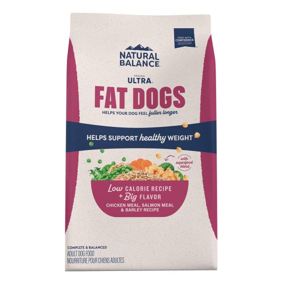 Natural Balance Fat Dogs Chicken, Salmon, Low Calorie 5Lb
