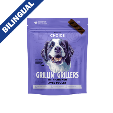 NutriSource Choice Grillin' Grillers with Chicken Dog Treat 12oz
