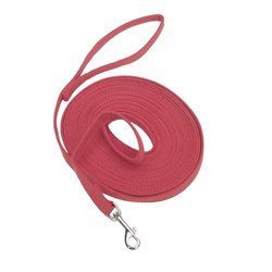 Train Right! Cotton Web Dog Training Leash - 5/8In X 15Ft Red
