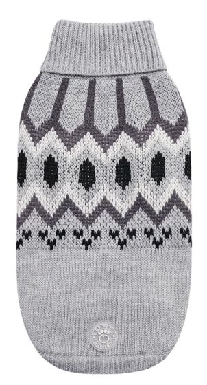 Gf Pet Heritage Sweater Grey Mix Medium Dog 1pc