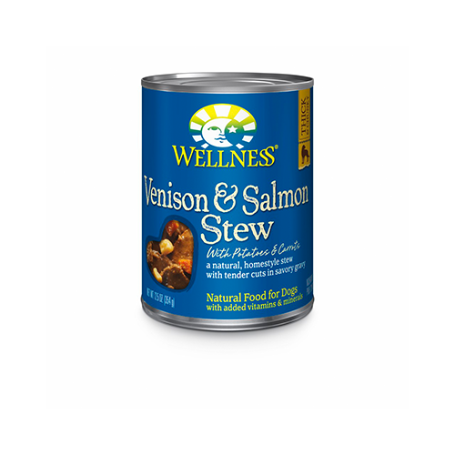 Wellness Homestyle Stew Grain Free Venison & Salmon Stew with Potatoes & Carrots for Dogs 12Oz