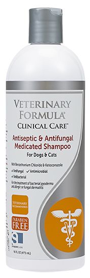 Veterinary Formula Antiseptic and Antifungal Medicated Shampoo Dog 16OZ