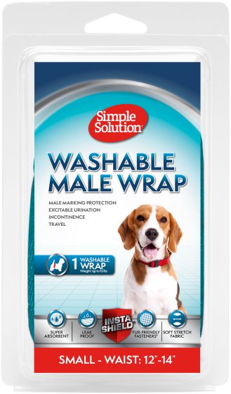 Simple Solution Washable Male Wraps Small Dog 1pc