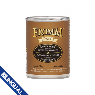 FROMM TURKEY, DUCK & SWEET POTATO PT WET DOG FOOD 12 X 12.2 OZ