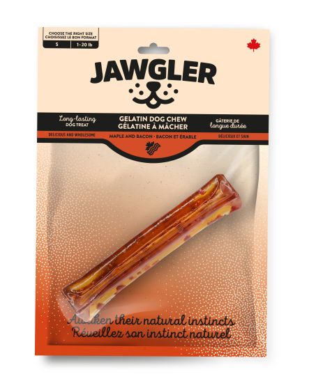 Jawgler Bacon/Maple Gelatin Dog Chew, Small 1pc