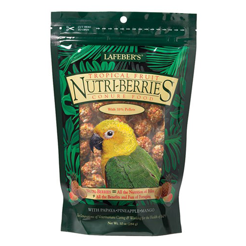 LAFEBER TROPICAL FRUIT NUTRI-BERRIES FOR CONURES 10 OZ