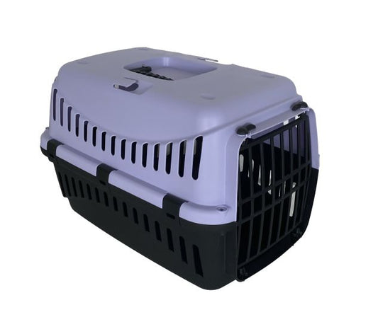 Bergamo Gipsy Eco Large Plastic Door Pet Carrier Lilac Dog 1pc 58x38x38cm
