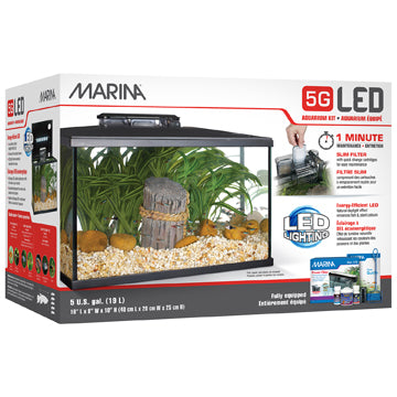Marina 5G Led Glass Aquarium Kit 19L (5 Usg)