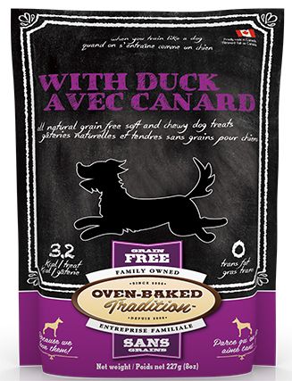 Oven Baked Tradition Soft And Chewy Duck Dog 8oz