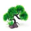 AQUA-FIT Green Spiky Bonsai Plastic Plant 11"