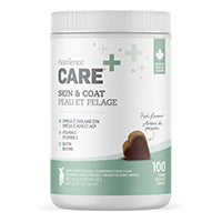Nutrience Care Supplement for Dogs - Skin & Coat - 100 soft chews - 400 g