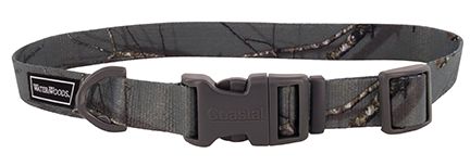 Water And Woods Adjustable Dog Collar Country Roots Evergreen Dog 3/4inx10-14in 1pc