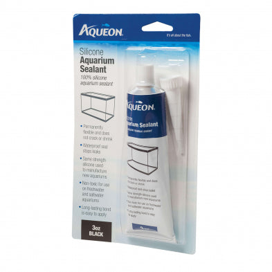 Aqueon Silicone Aquarium Sealant, Black 3Oz