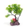 AQUA-FIT Green Pine Bonsai Plastic Plant 7"