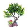 AQUA-FIT Green Juniper Bonsai Plastic Plant 8"