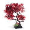 AQUA-FIT Red Japanese Maple Bonsai Plastic Plant 11"