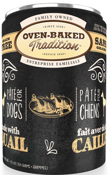 Oven-Baked Tradition Grain Free Quail Pate Dog 12.5z